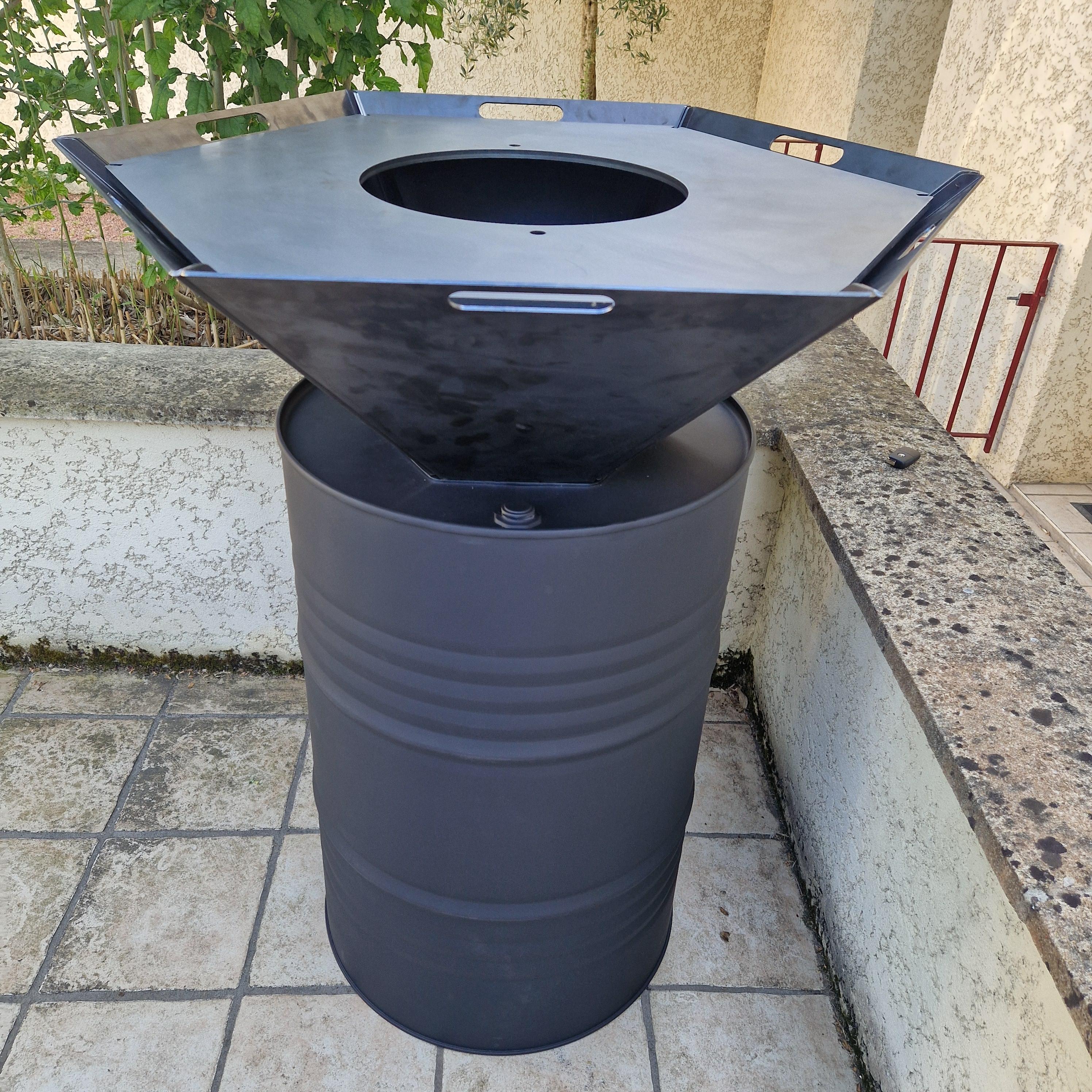 Brasero Plancha personnalisable en Corten