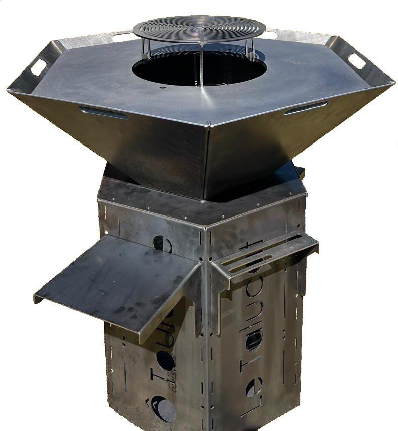 Brasero haut Corten
