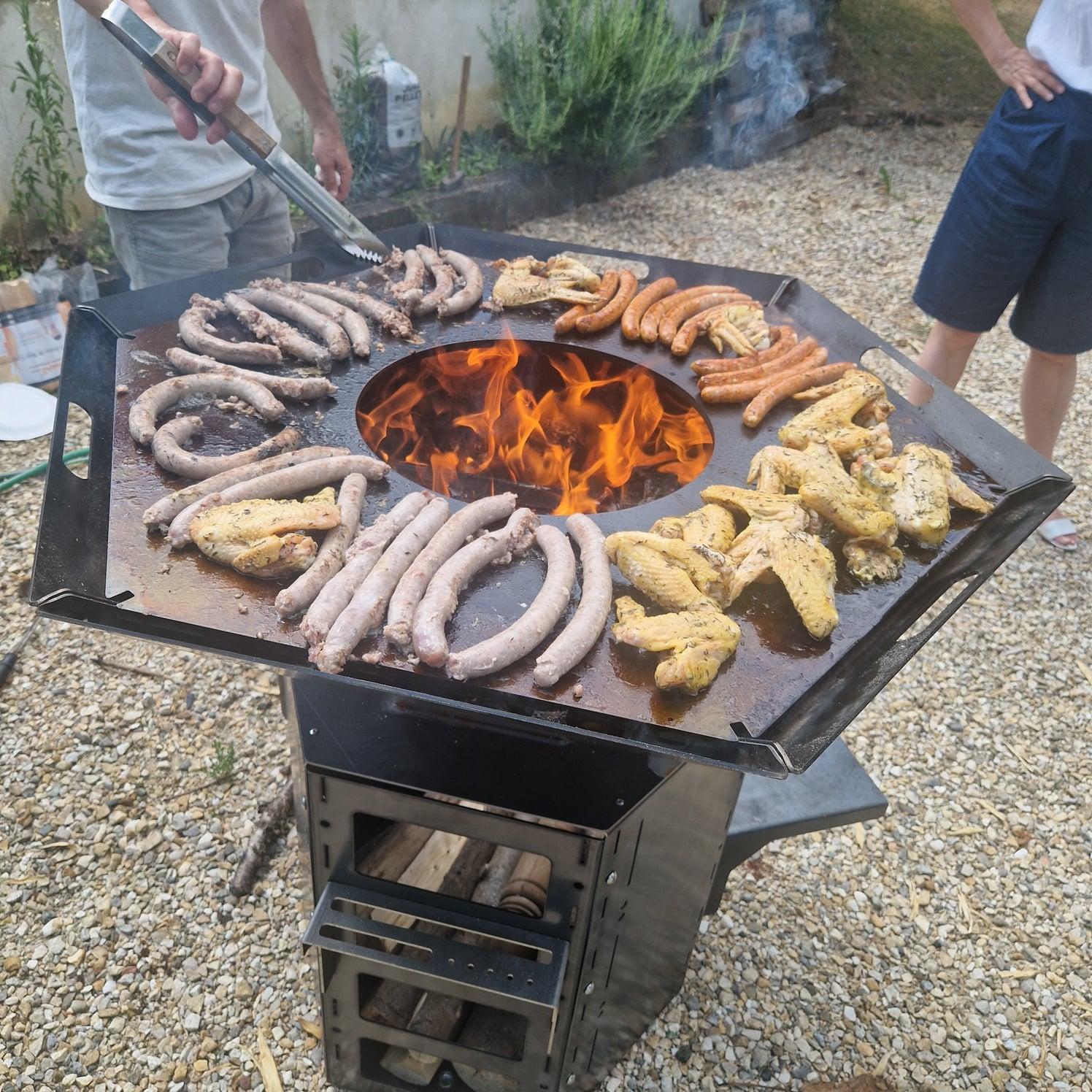 Brasero Plancha Barbecue Corten